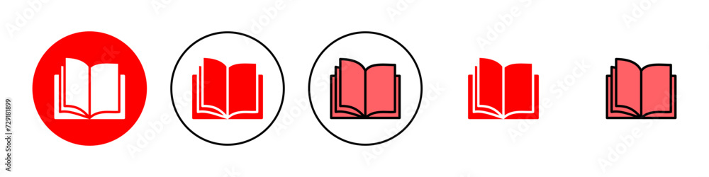 Book icon set illustration. open book sign and symbol. ebook icon Book icon set illustration. open book sign and symbol. ebook icon