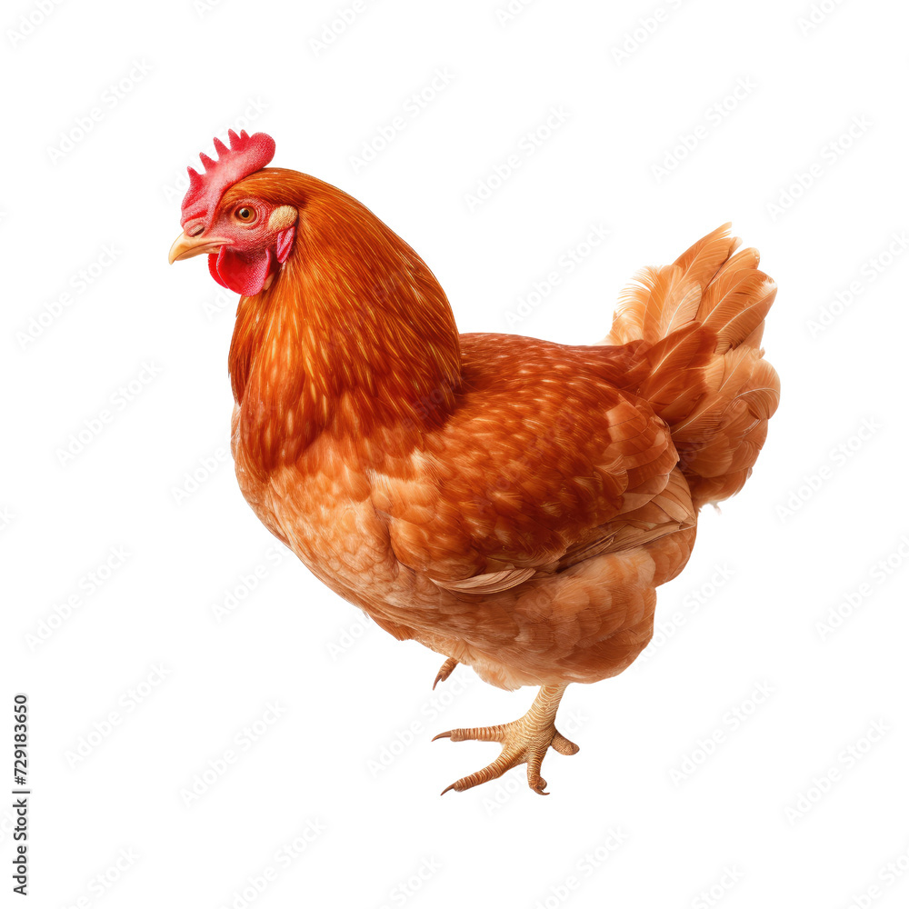 Fototapeta premium Chicken on transparent background
