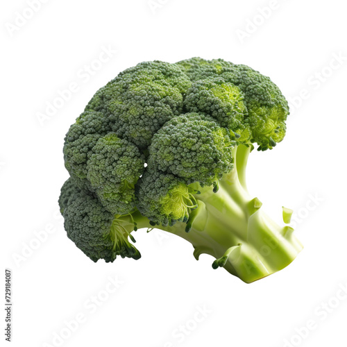 Broccoli on transparent background