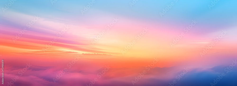 Beautiful colorful sky with sunset, sky background for graphics.
