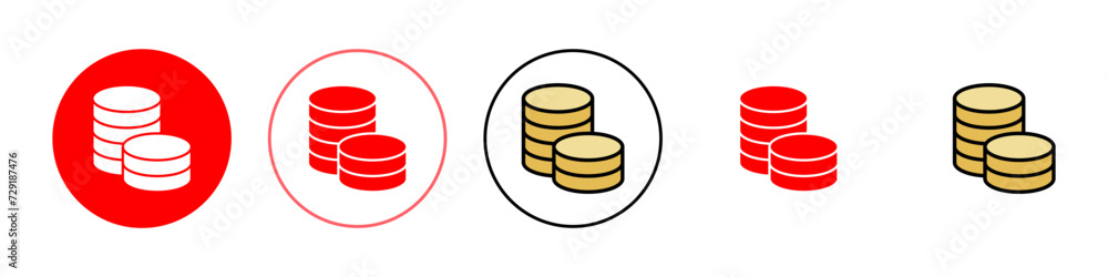 Money icon set illustration. Money sign and symbol Money icon set illustration. Money sign and symbol