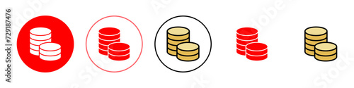 Money icon set illustration. Money sign and symbol