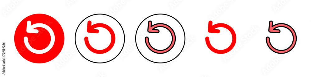 Refresh icon set illustration. Reload sign and symbol. Update icon. Refresh icon set illustration. Reload sign and symbol. Update icon.
