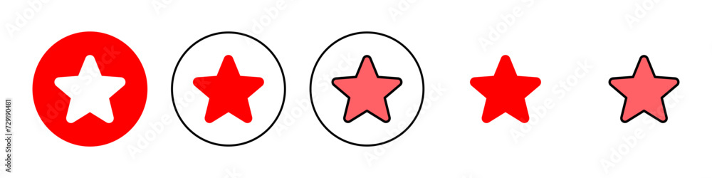 Star Icon set illustration. rating sign and symbol. favourite star icon Star Icon set illustration. rating sign and symbol. favourite star icon