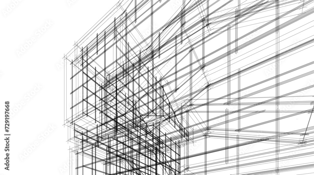 architectural drawing vector 3d rendering architectural drawing vector 3d rendering