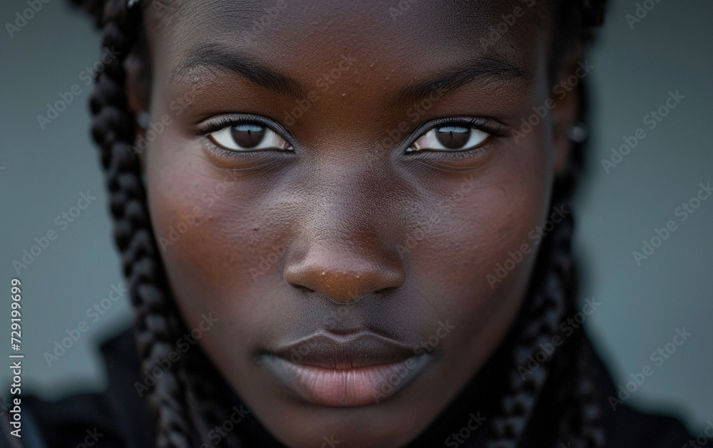 Close Up Portrait of a Person With Braids on Their Head Close Up Portrait of a Person With Braids on Their Head