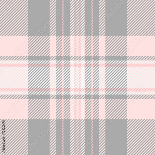 Texture background check of vector fabric plaid with a seamless tartan pattern textile.
