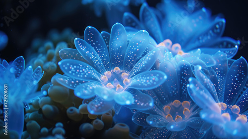 Underwater anemone macro