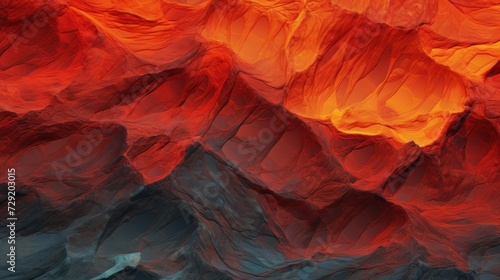 A Majestic Mountain With Vibrant Red and Orange Colors, background