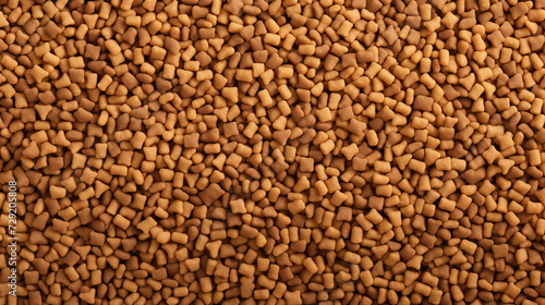 Close-up texture View of a Pile of Dog Food, background. Backdrop for a pet store.