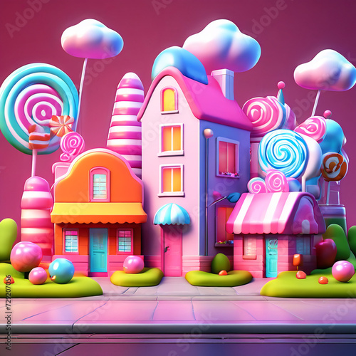 house made of candy