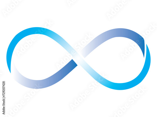 infinity symbol - simple with discontinuation - isolated - vector .Infinity vector eps symbol illustration isolated on white background.