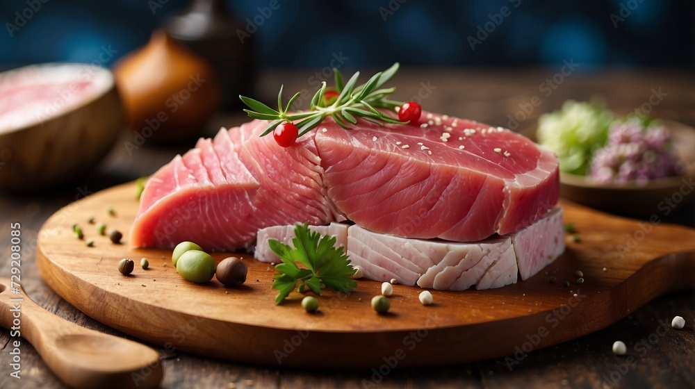 smoked salmon on a wooden board smoked salmon on a wooden board