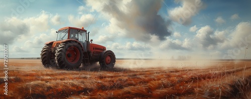 tractor in the field