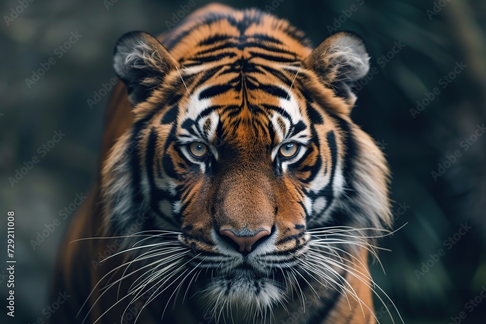 Portrait of bengal tiger, closeup Portrait of bengal tiger, closeup
