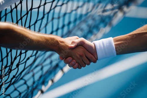 handshake over the net postmatch photo