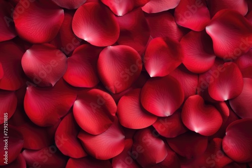 A close up view of a bunch of red rose petals. Perfect for romantic occasions or floral-themed projects