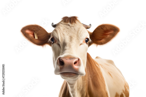 A cow on white background. © Wararat