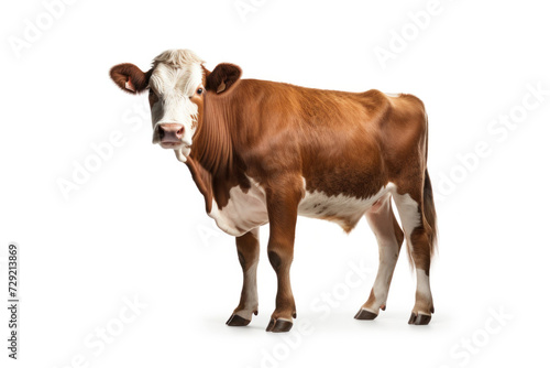 A cow on white background. © Wararat