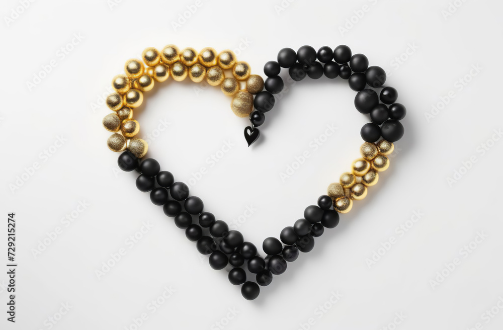 Abstract Valentine theme love with black and golden heart shapes, flowers and items. Gift boxes with ribbon, bow. Confetti, presents. Top view, copy space. Festive stylish Valentine's Day background Abstract Valentine theme love with black and golden heart shapes, flowers and items. Gift boxes with ribbon, bow. Confetti, presents. Top view, copy space. Festive stylish Valentine's Day background