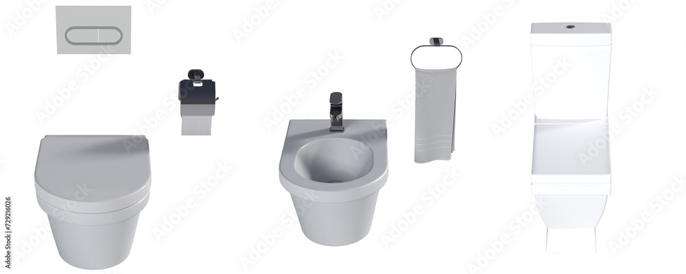 Lavatory pan isolated on a transparent background, bidet, 3D illustration, and CG render
Lavatory pan isolated on a transparent background, bidet, 3D illustration, and CG render