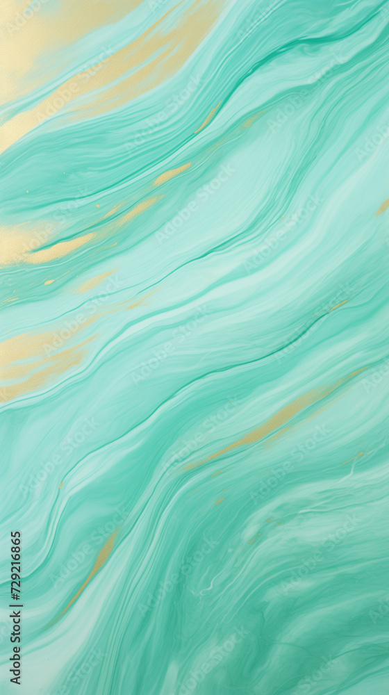 Abstract Swirls of Aqua and Gold on a Soft Backdrop Capturing Textured Artistry. Background, wallpaper.