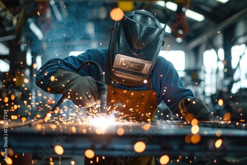 Photo of a professional welder