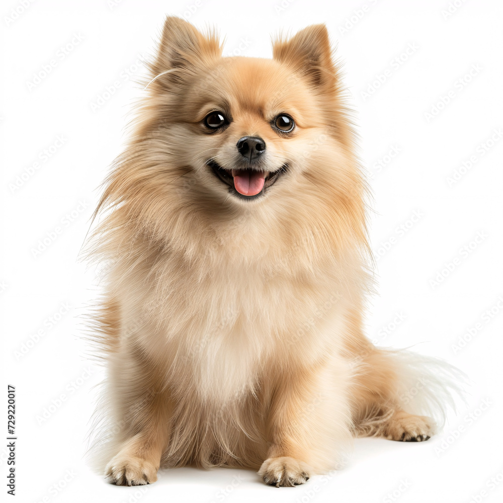 spitz dog isolated on white background with full depth of field and deep focus fusion
spitz dog isolated on white background with full depth of field and deep focus fusion