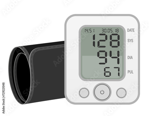 medical electronic tonometer stock vector illustration