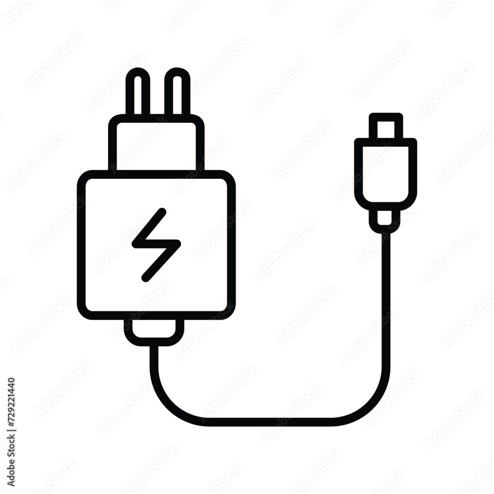 charger icon with white background vector stock illustration charger icon with white background vector stock illustration