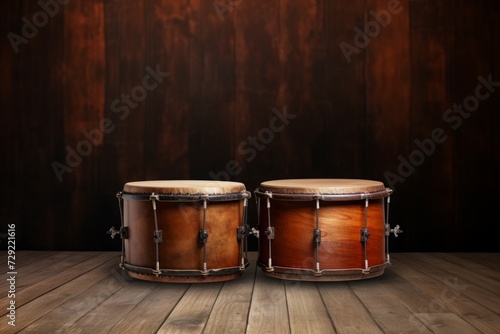 drums background. Tamborrada Festival concept - the day of percussionists and any percussion instruments.