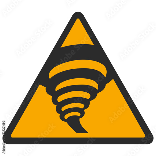 WARNING PICTOGRAM, WARNING; TORNADO ZONE ISO 7010 - W074, SVG