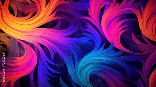 Colorful Background With a Plethora of Vibrant Neon Colors, Wallpaper © keystoker