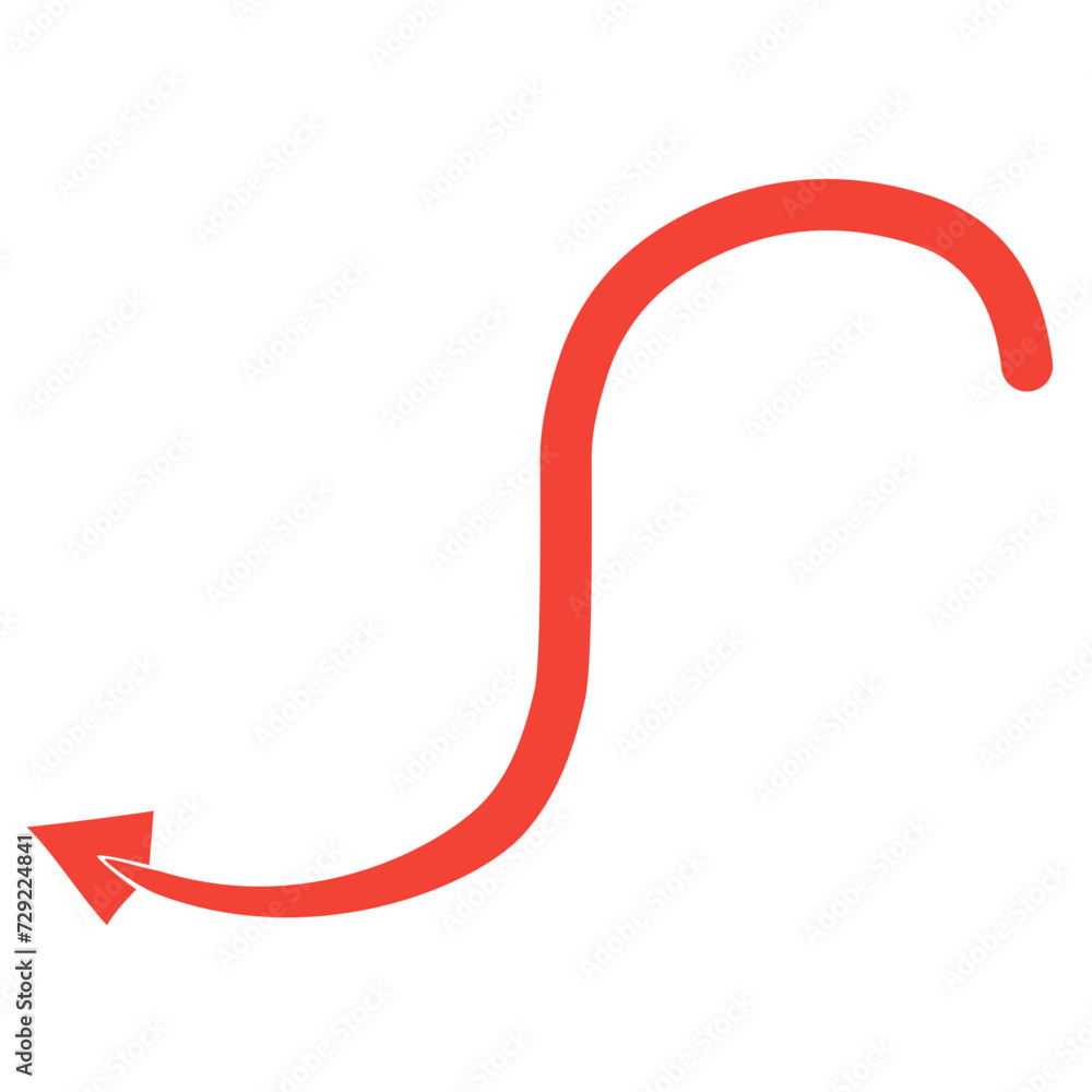 red devil tail vector element red devil tail vector element