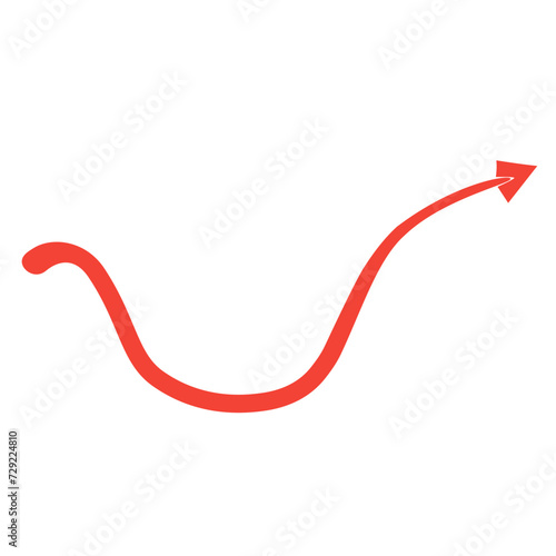 red devil tail vector element