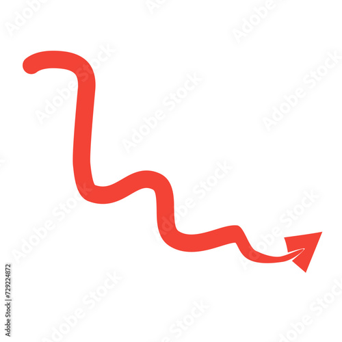 red devil tail vector element