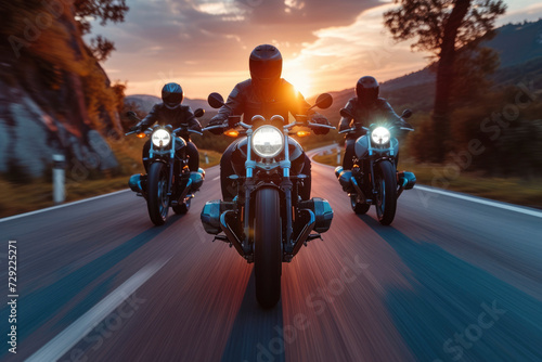 Photo of men riding motorcycle © talkative.studio