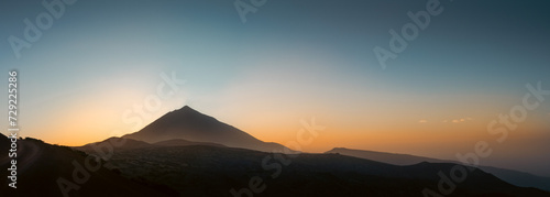 Teide landscape at sunset