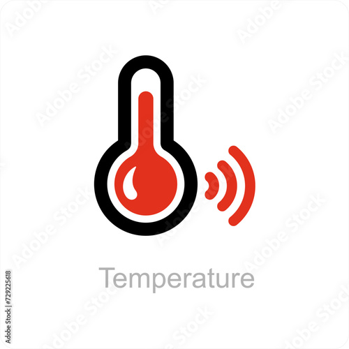 temperature and low icon concept