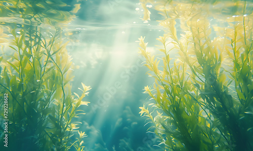 pastel colored Seaweed ,Generative AI © simba kim