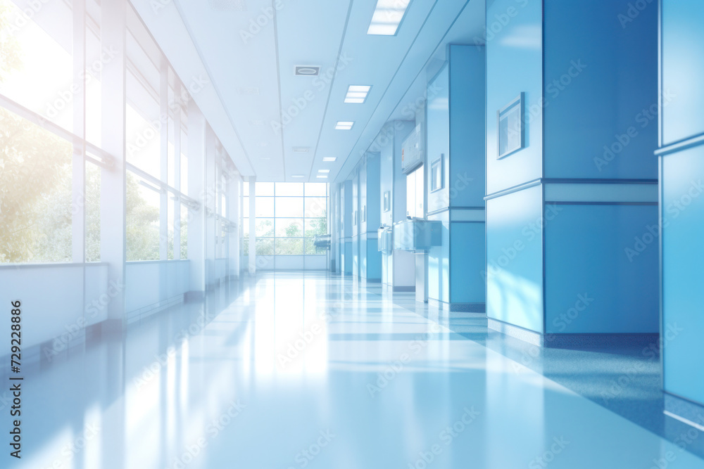Blurred background of Hospital hallway. medicine concept. Blurred background of Hospital hallway. medicine concept.
