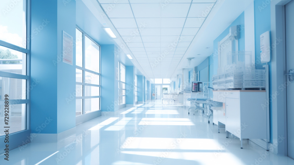 Blurred background of Hospital hallway. medicine concept. Blurred background of Hospital hallway. medicine concept.