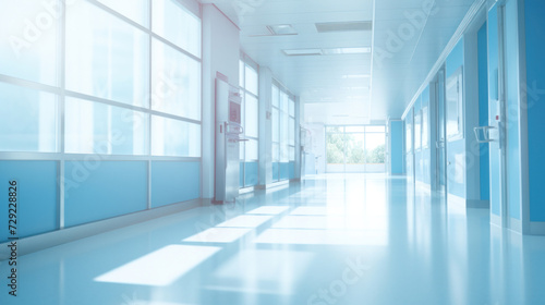 Blurred background of Hospital hallway. medicine concept. © Wararat