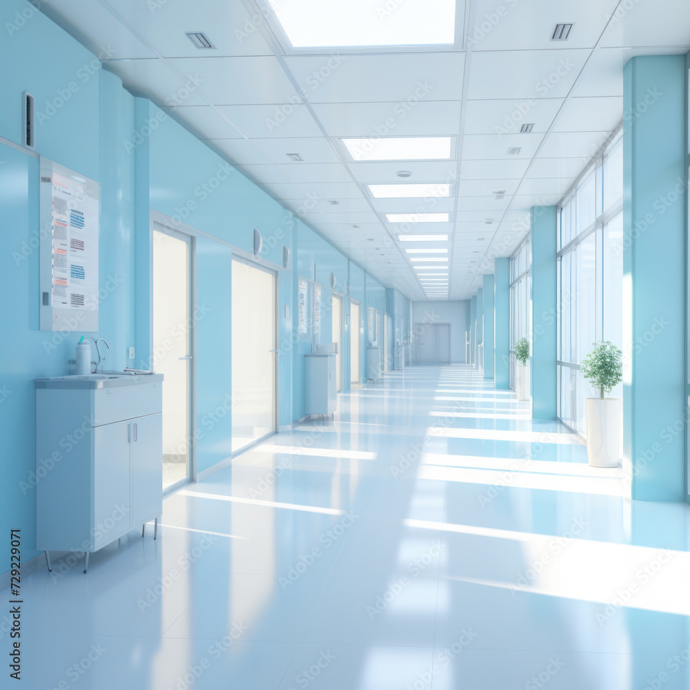 Blurred background of Hospital hallway. medicine concept. Blurred background of Hospital hallway. medicine concept.