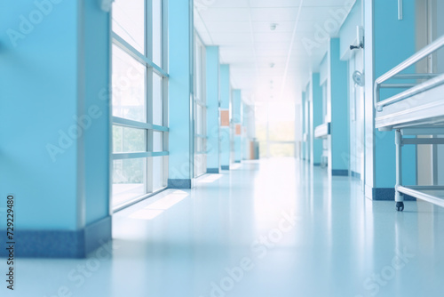Wallpaper Mural Blurred background of Hospital hallway. medicine concept. Torontodigital.ca