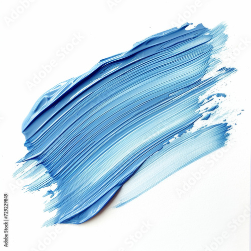 light blue watercolor brush strokes isolated on a white background