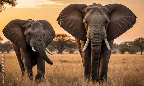 Elephant Enchantment: Savanna Wildlife Sanctuary in Focus