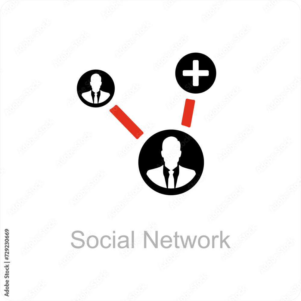 social network and share icon concept social network and share icon concept