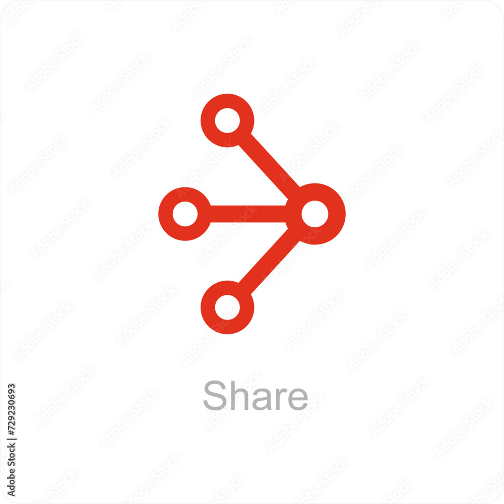 share and connection icon concept share and connection icon concept