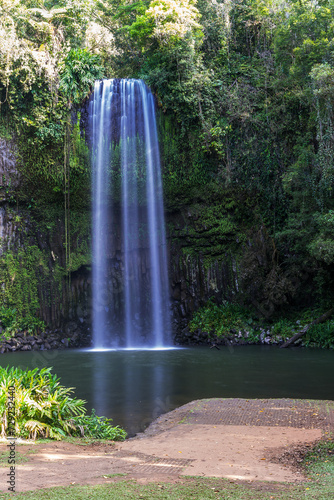 The beautiful Millaa Millaa Falls waterfall in the Tablelands Region, Queensland, Australia.